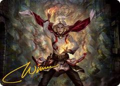 Delina, Wild Mage Art Card (Gold-Stamped Signature) [Dungeons & Dragons: Adventures in the Forgotten Realms Art Series]