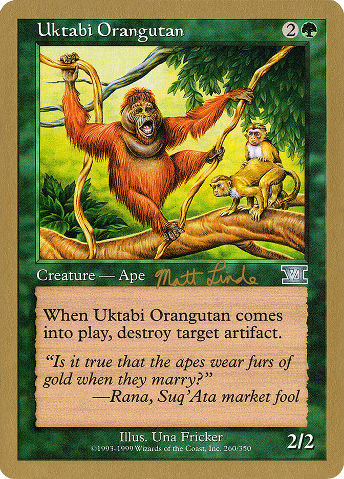 Uktabi Orangutan (Matt Linde) [World Championship Decks 1999] | Rook's Games and More