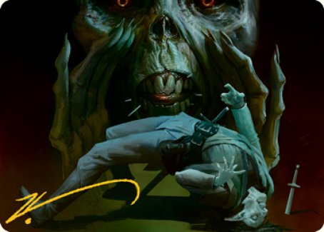 Power Word Kill Art Card (Gold-Stamped Signature) [Dungeons & Dragons: Adventures in the Forgotten Realms Art Series] | Rook's Games and More