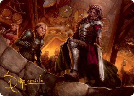 Veteran Dungeoneer Art Card (Gold-Stamped Signature) [Dungeons & Dragons: Adventures in the Forgotten Realms Art Series] | Rook's Games and More