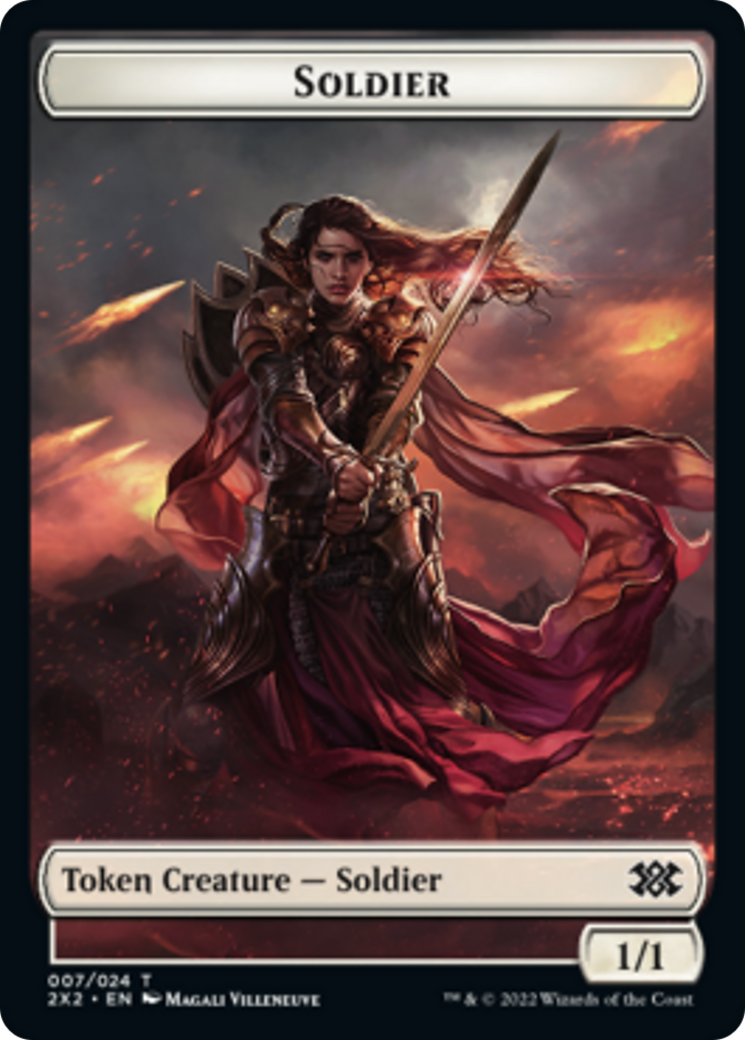 Egg // Soldier Double-sided Token [Double Masters 2022 Tokens] | Rook's Games and More