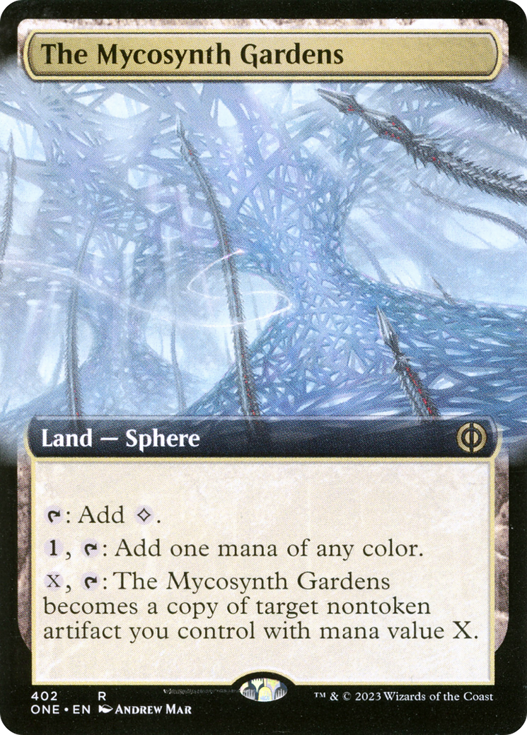 The Mycosynth Gardens (Extended Art) [Phyrexia: All Will Be One] | Rook's Games and More