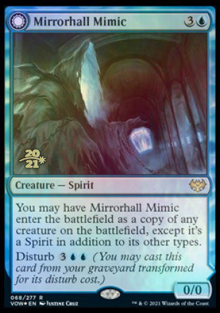 Mirrorhall Mimic // Ghastly Mimicry [Innistrad: Crimson Vow Prerelease Promos] | Rook's Games and More