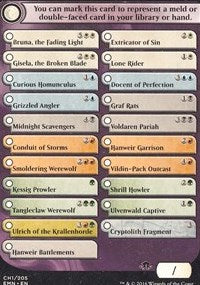 Checklist Card - Eldritch Moon [Eldritch Moon Tokens] | Rook's Games and More