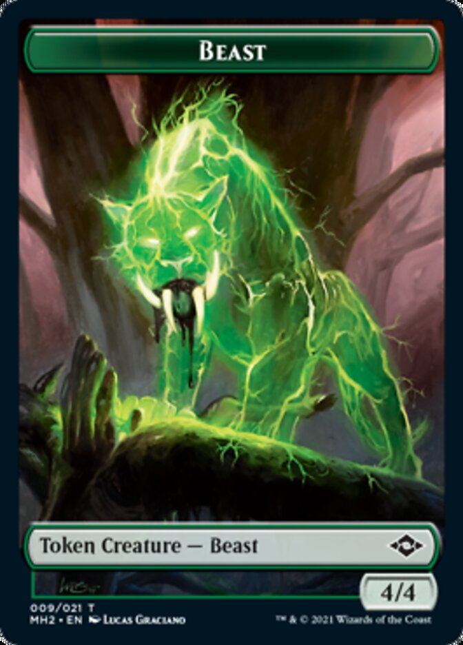 Beast Token [Modern Horizons 2 Tokens] | Rook's Games and More