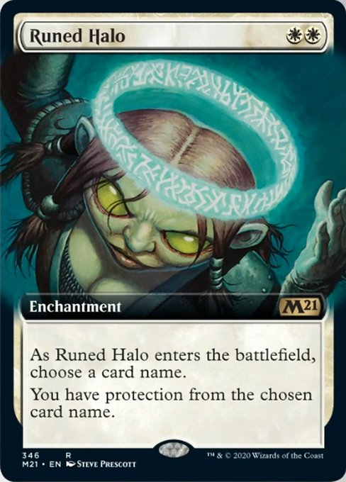 Runed Halo (Extended Art) [Core Set 2021] | Rook's Games and More