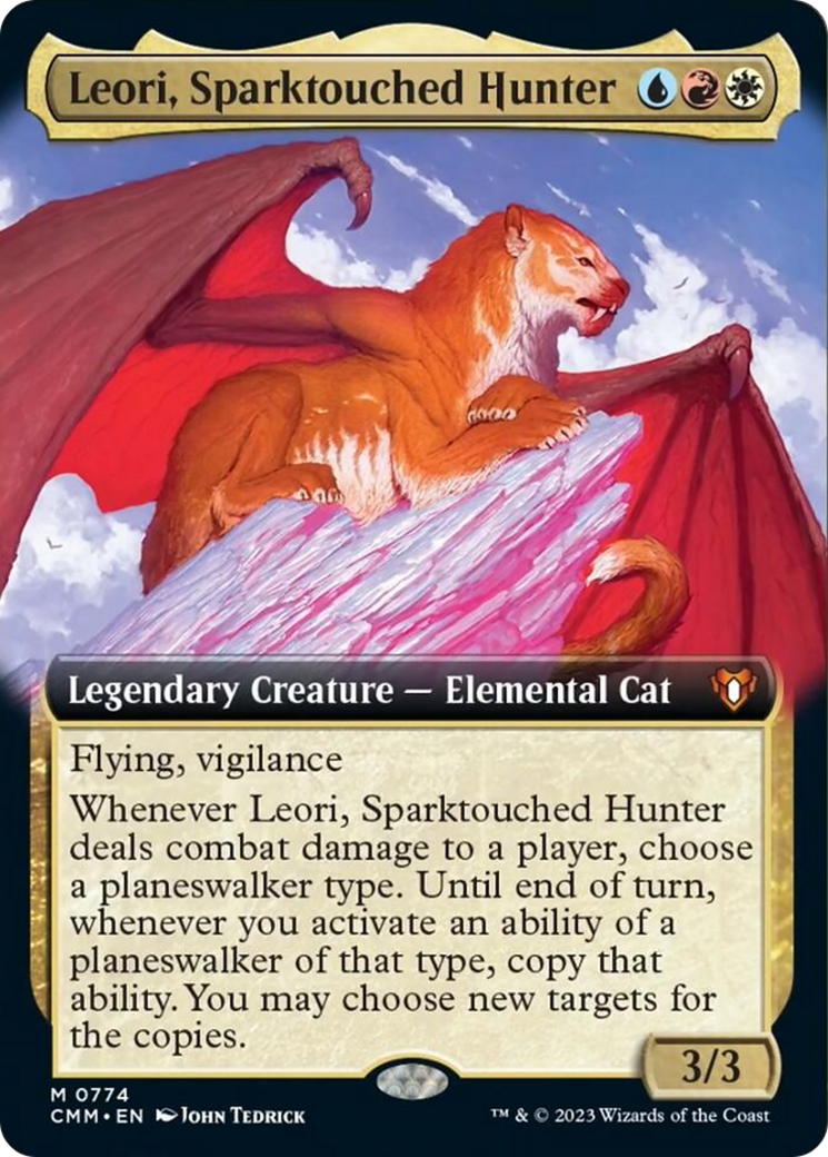 Leori, Sparktouched Hunter (Extended Art) [Commander Masters] | Rook's Games and More