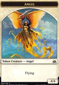 Angel // Saproling Double-sided Token [Planechase Anthology Tokens] | Rook's Games and More