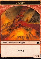 Dragon // Saproling Double-sided Token [Planechase Anthology Tokens]