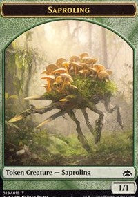 Saproling // Goblin Double-sided Token [Planechase Anthology Tokens] | Rook's Games and More