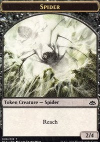 Spider // Saproling Double-sided Token [Planechase Anthology Tokens] | Rook's Games and More