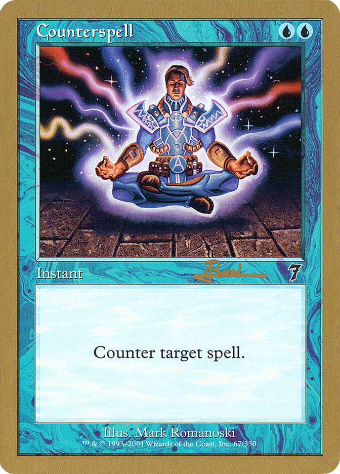 Counterspell (Antoine Ruel) (7ED) [World Championship Decks 2001] | Rook's Games and More