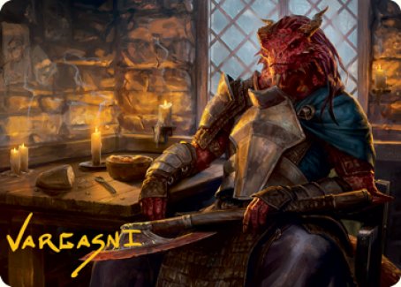 Jaded Sell-Sword Art Card (Gold-Stamped Signature) [Dungeons & Dragons: Adventures in the Forgotten Realms Art Series] | Rook's Games and More