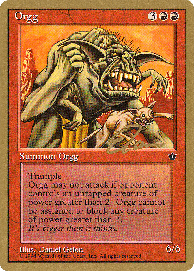 Orgg (Eric Tam) [Pro Tour Collector Set] | Rook's Games and More