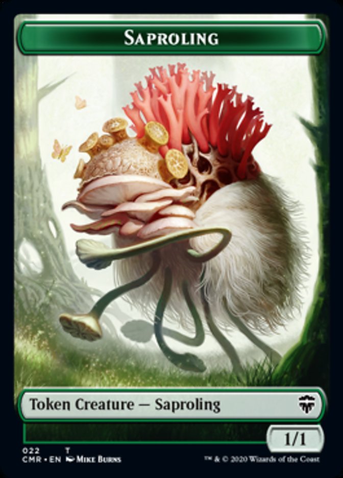 Illusion // Saproling Token [Commander Legends Tokens] | Rook's Games and More