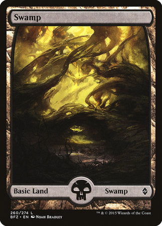 Swamp (260) - Full Art [Battle for Zendikar] | Rook's Games and More