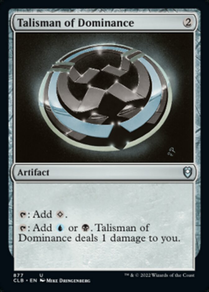 Talisman of Dominance [Commander Legends: Battle for Baldur's Gate] | Rook's Games and More