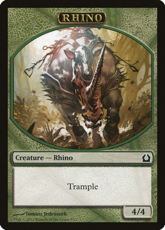 Rhino Token [Return to Ravnica Tokens] | Rook's Games and More