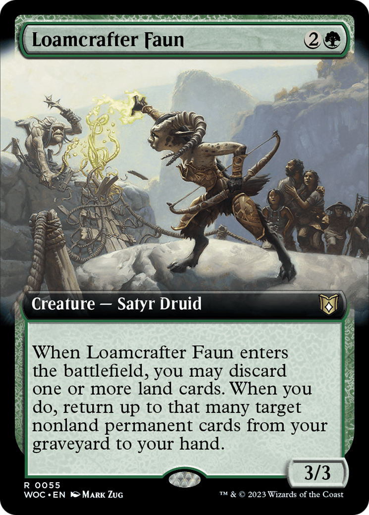 Loamcrafter Faun (Extended Art) [Wilds of Eldraine Commander] | Rook's Games and More