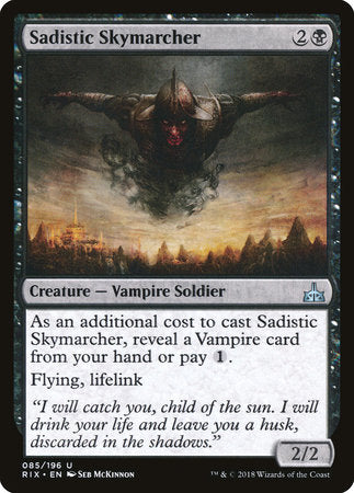 Sadistic Skymarcher [Rivals of Ixalan] | Rook's Games and More