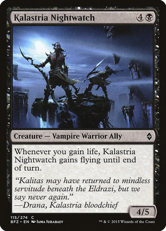 Kalastria Nightwatch [Battle for Zendikar] | Rook's Games and More