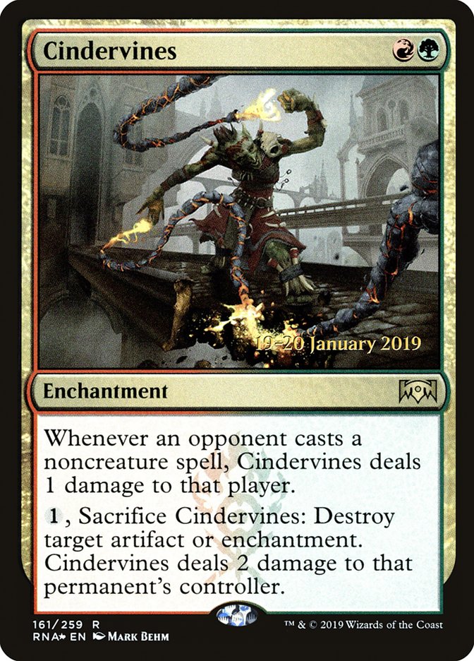 Cindervines [Ravnica Allegiance Prerelease Promos] | Rook's Games and More