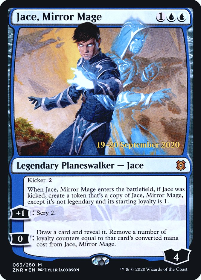 Jace, Mirror Mage  [Zendikar Rising Prerelease Promos] | Rook's Games and More