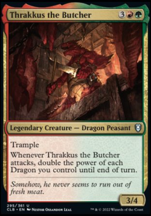 Thrakkus the Butcher [Commander Legends: Battle for Baldur's Gate] | Rook's Games and More