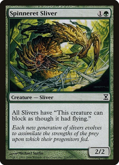 Spinneret Sliver [Time Spiral] | Rook's Games and More