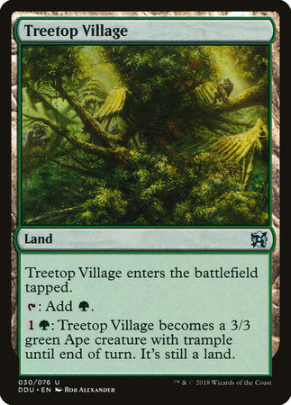 Treetop Village [Duel Decks: Elves vs. Inventors] | Rook's Games and More