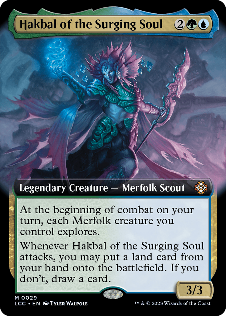 Hakbal of the Surging Soul (Extended Art) [The Lost Caverns of Ixalan Commander] | Rook's Games and More