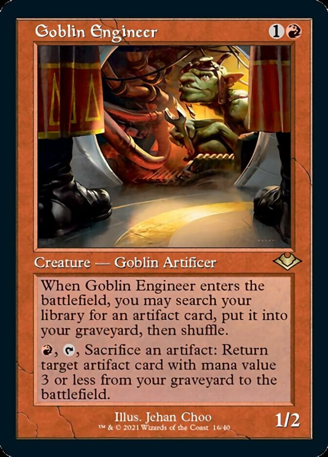 Goblin Engineer (Retro Foil Etched) [Modern Horizons 2] | Rook's Games and More