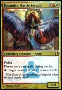 Basandra, Battle Seraph (Commander Launch Promo) [Commander 2011 Launch Party] | Rook's Games and More
