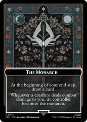 The Monarch // Treasure Double-Sided Token [The Lord of the Rings: Tales of Middle-Earth Commander Tokens] | Rook's Games and More