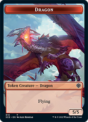 Dragon // Dragon Double-Sided Token [Starter Commander Decks] | Rook's Games and More