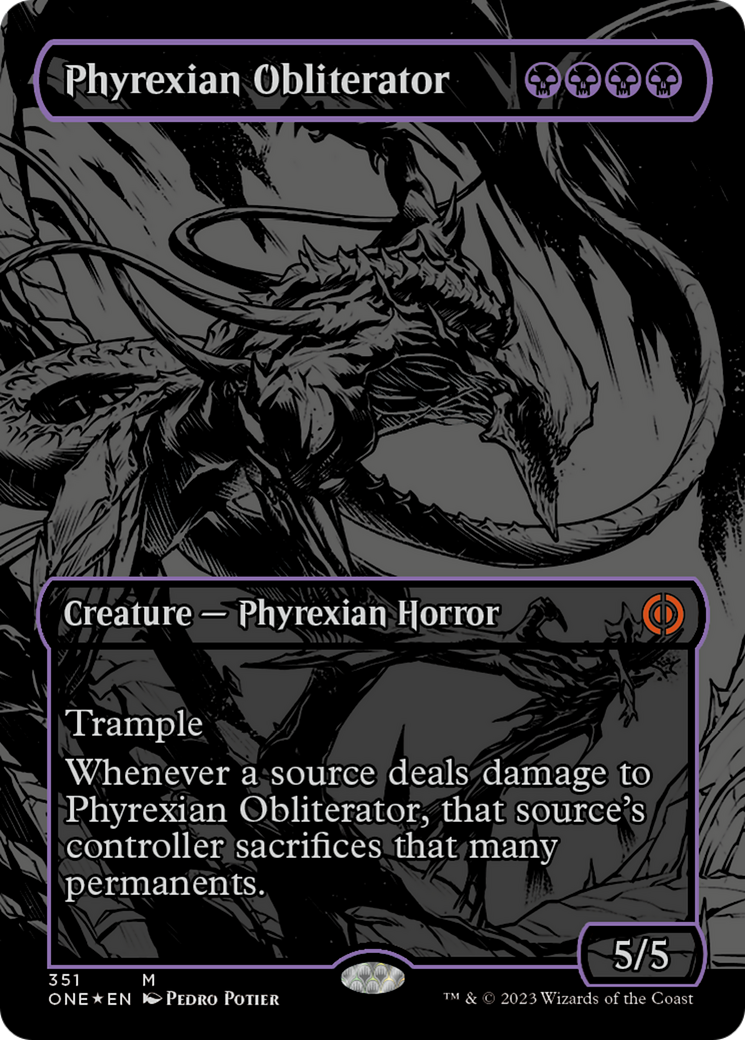 Phyrexian Obliterator (Oil Slick Raised Foil) [Phyrexia: All Will Be One] | Rook's Games and More