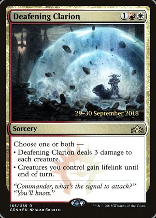 Deafening Clarion [Guilds of Ravnica Promos] | Rook's Games and More