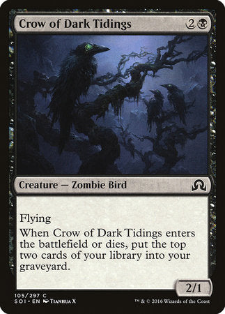 Crow of Dark Tidings [Shadows over Innistrad] | Rook's Games and More