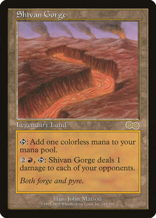 Shivan Gorge [Urza's Saga] | Rook's Games and More