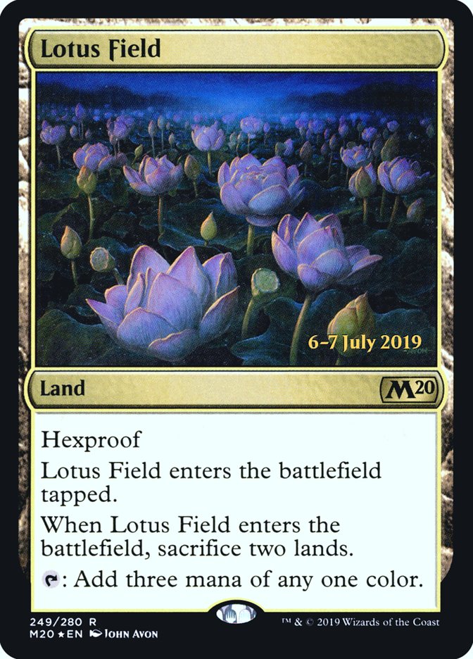 Lotus Field  [Core Set 2020 Prerelease Promos] | Rook's Games and More