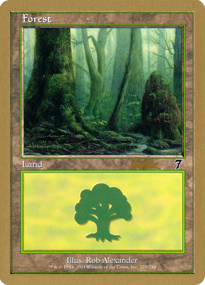 Forest (329) (Brian Kibler) [World Championship Decks 2002] | Rook's Games and More