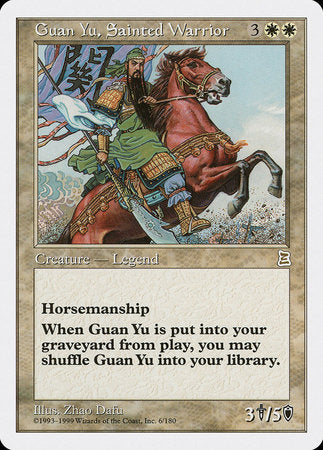 Guan Yu, Sainted Warrior [Portal Three Kingdoms] | Rook's Games and More