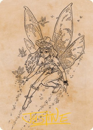 Pixie Guide (Showcase) Art Card (Gold-Stamped Signature) [Dungeons & Dragons: Adventures in the Forgotten Realms Art Series] | Rook's Games and More