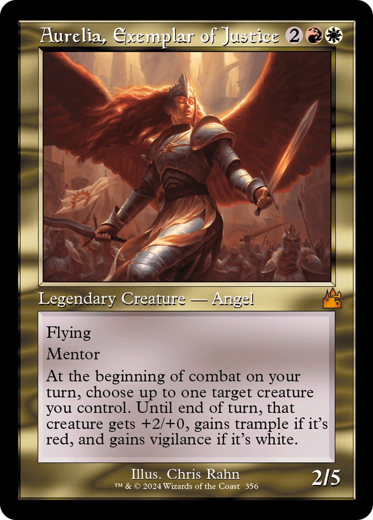 Aurelia, Exemplar of Justice (Retro) [Ravnica Remastered] | Rook's Games and More