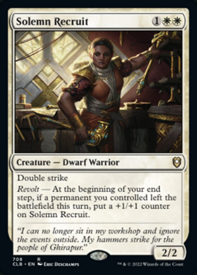 Solemn Recruit [Commander Legends: Battle for Baldur's Gate] | Rook's Games and More