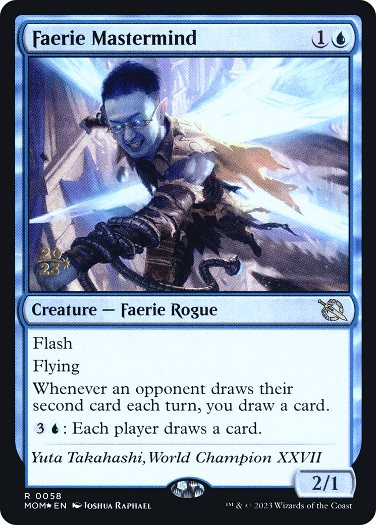 Faerie Mastermind [March of the Machine Prerelease Promos] | Rook's Games and More
