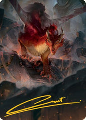 Red Dragon Art Card (Gold-Stamped Signature) [Dungeons & Dragons: Adventures in the Forgotten Realms Art Series]