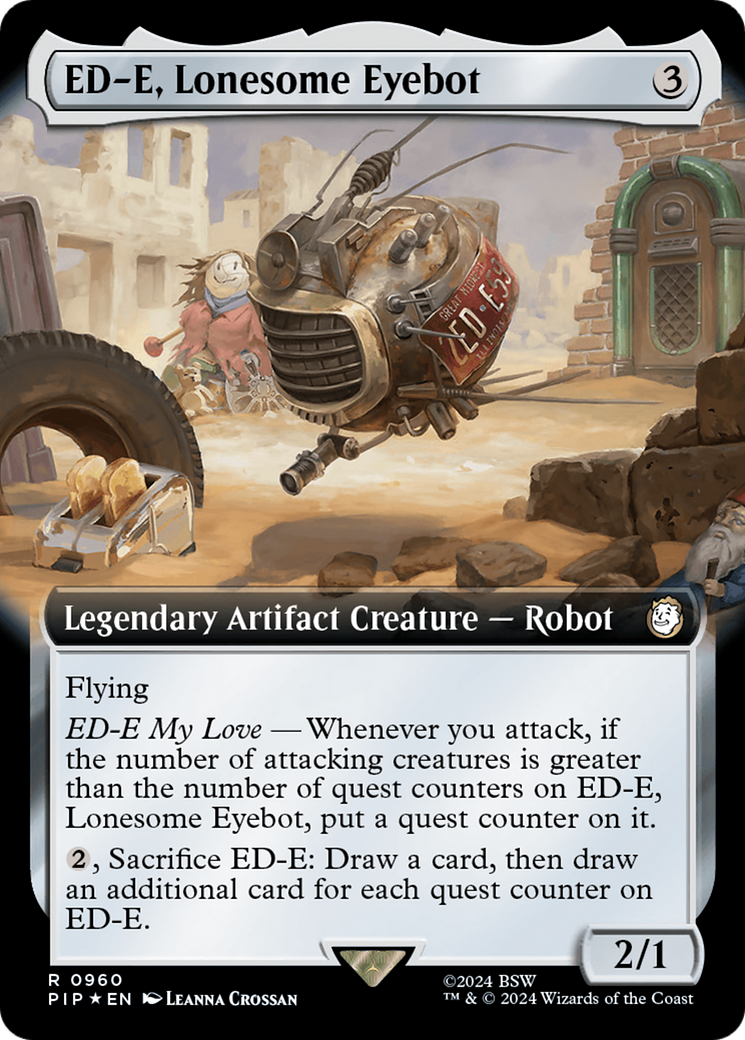 ED-E, Lonesome Eyebot (Extended Art) (Surge Foil) [Fallout] | Rook's Games and More