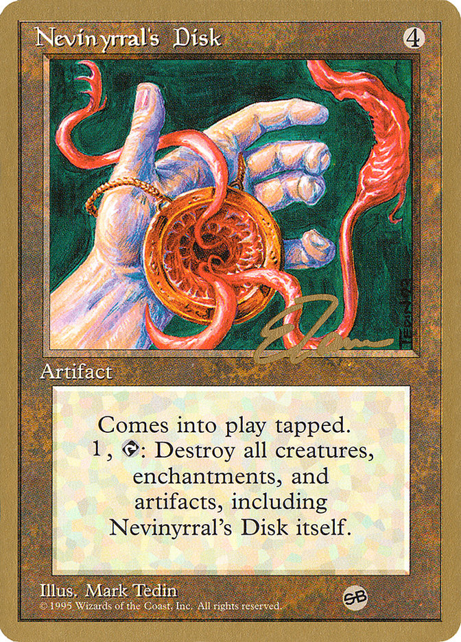 Nevinyrral's Disk (Eric Tam) (SB) [Pro Tour Collector Set] | Rook's Games and More