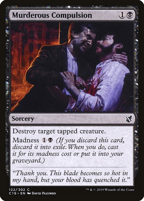 Murderous Compulsion [Commander 2019] | Rook's Games and More